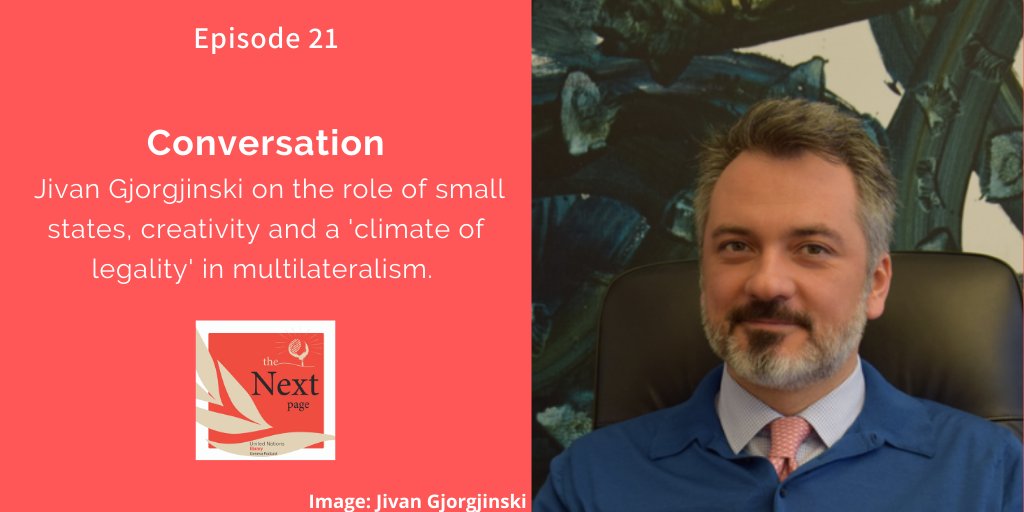 UNOGLibrary's tweet photo. How does creativity &amp; a 'climate of legality' contribute to #multilateralism today? Diplomat @jivan_gj shares his thoughts on this, as well what he sees as the role of small states in multilateralism, in Episode 21 of The Next Page podcast: https://t.co/WAzMFGt5xf. Enjoy! https://t.co/JJsLbGXDt4