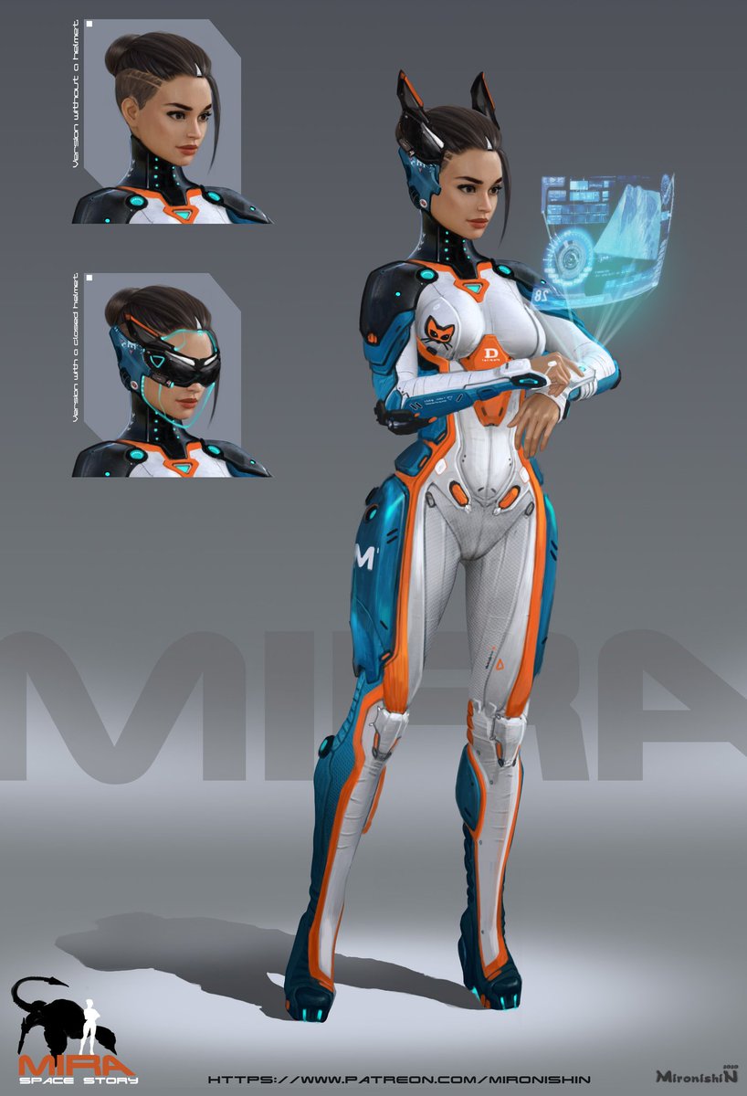 Futuristic Space Suit Concept Art Girls