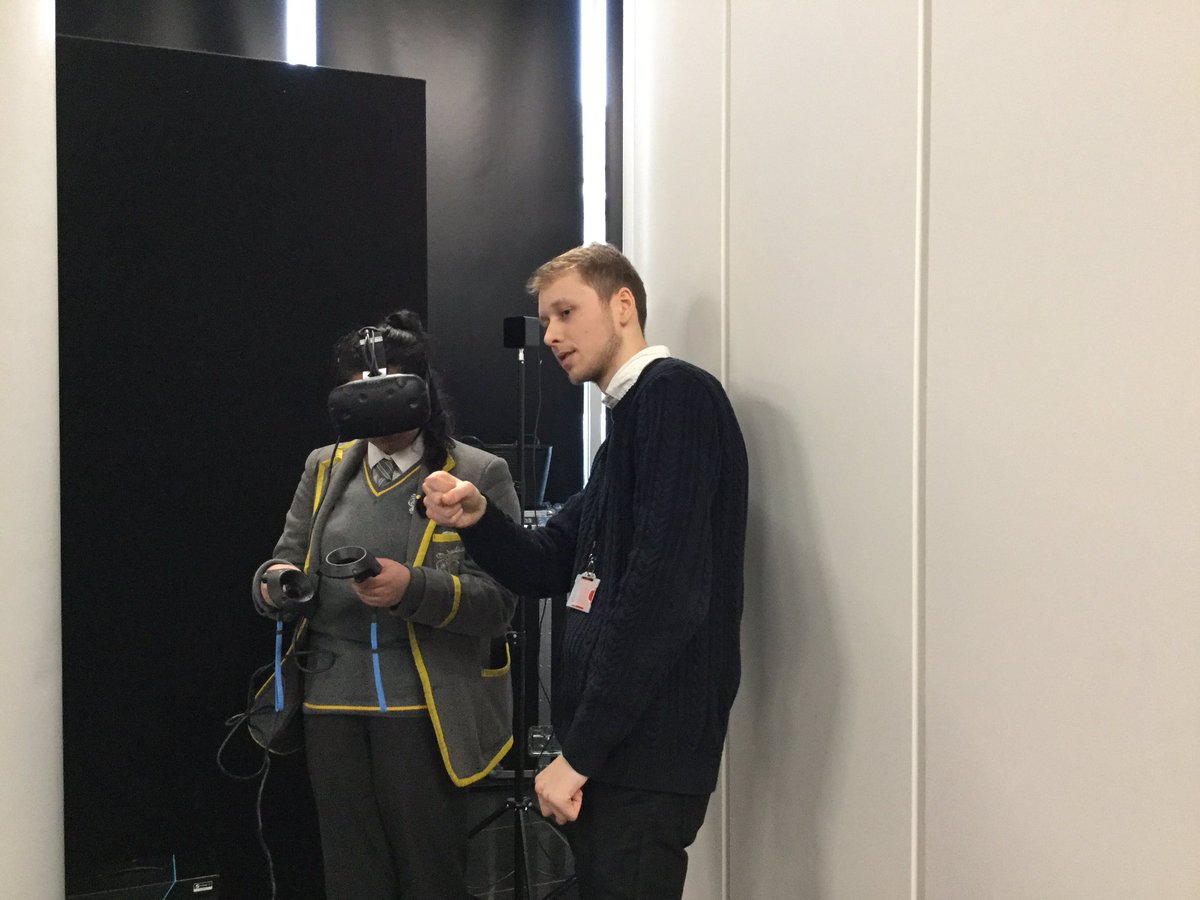 AheadP_ship's tweet photo. With so many factors to take into account when developing new sites, @ArcadisUK are showing students how VR can help plan for the future #STEMFestWM https://t.co/OOwKMt3z7d