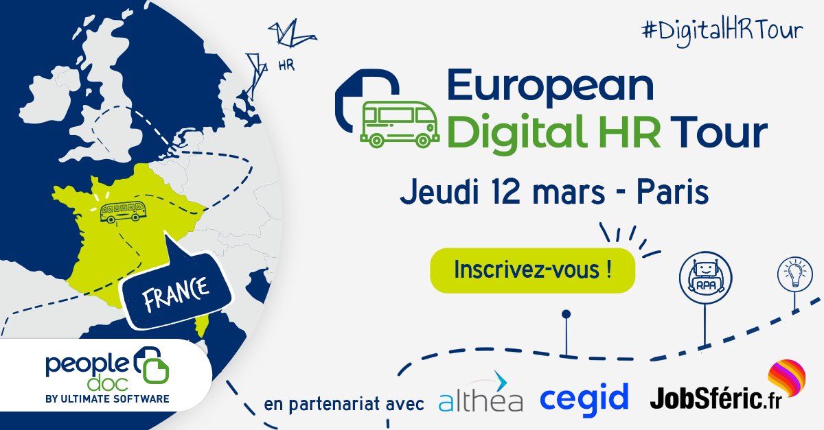 Les_RH's tweet photo. Inscrivez-vous au tour de France des #TendancesRH et venez débattre avec nous - Lien inscription : https://t.co/lgWDZ2o0pb
#HRDT Prochaine étape à Paris jeudi prochain !
@PeopleDoc_FR
@Jobsferic
#Innovation #RH #DRH https://t.co/AiNmZ8v7no