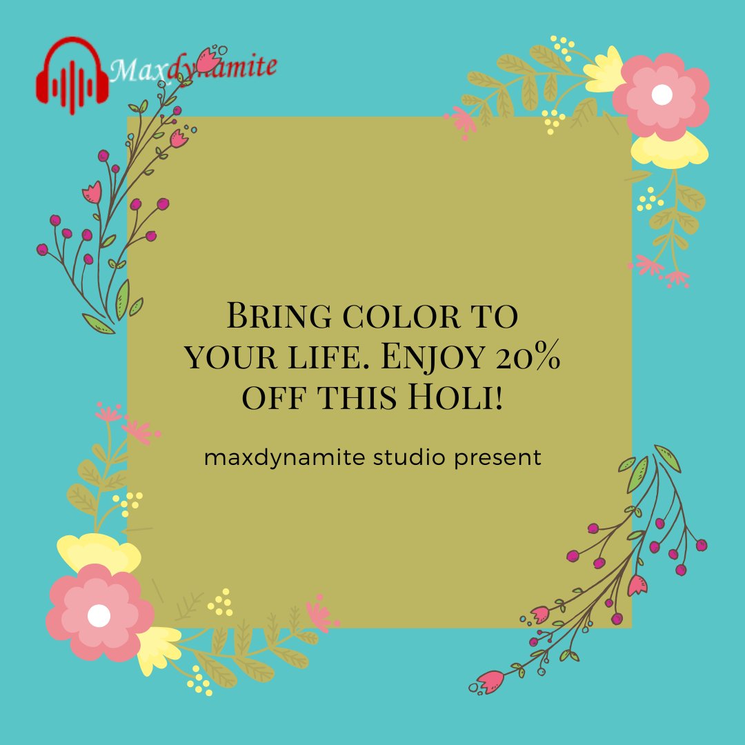 Maxdynamite3's tweet photo. Let the colors of Holi spread peace
and happiness! #Get Register your modeling career portfolio shoot with the best creative shoot of the portfolio. Maxdynamite giving you the best offer on this holi! get 20% off on this holiday special offer for the #modeling, #acting, https://t.co/TVCF4lUZnN
