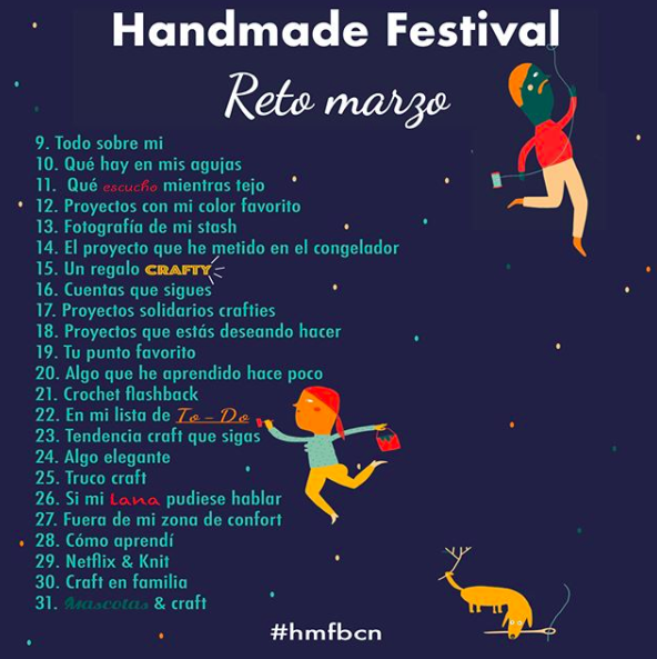 thesewingboxmag's tweet photo. ¿Te apuntas a este reto? Para celebrar la llegada de la primavera y el gran festival craft que se avecina? Postea a diario en IG cada uno de estos días con el hashtag #hmfbcn 👉Entre los participantes sortearemos 5 colecciones digitales de TSB y entradas para el Handmade Festival https://t.co/sBh7pWB6KL