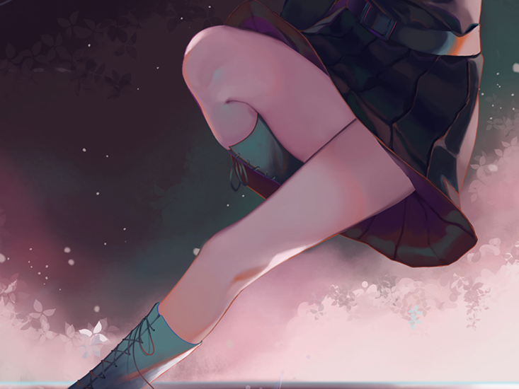 「#太もも晒すとフォロワー増えるって聞いたんですが 」|Nekobellのイラスト