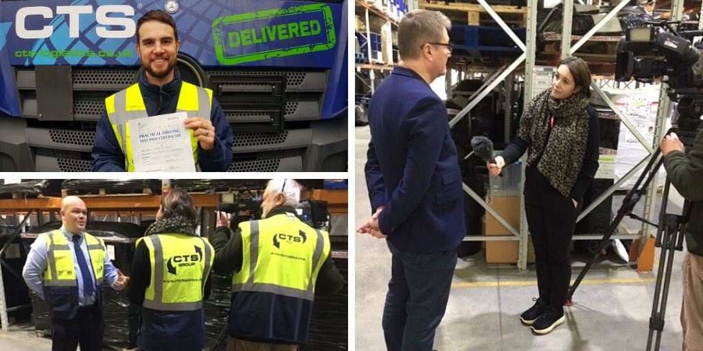 CTS_Logistics's tweet photo. Did you see CTS on the news last night? An @itvmeridian film crew visited us last week to talk about our Driver Academy which offers young people a career while tackling the national shortage of HGV drivers  https://t.co/X11WPnJsKD  #HGV https://t.co/RrCDs5w4xy