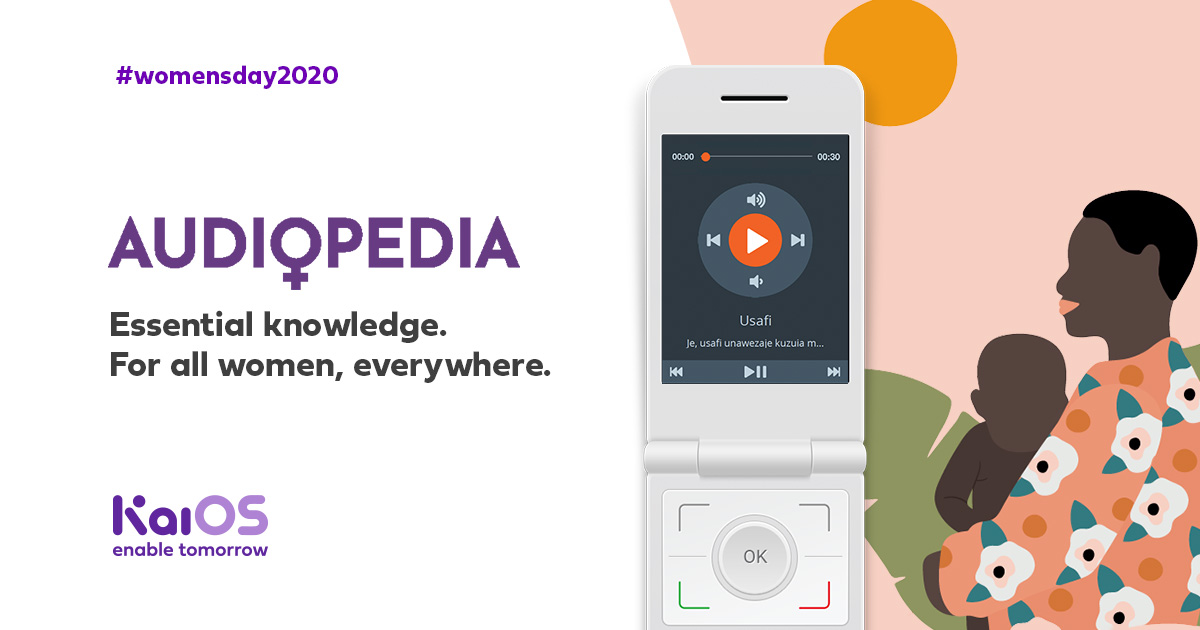 KaiOStech's tweet image. #KaiOS has partnered with @uriduorg to bring #Audiopedia to our #SmartFeaturePhones through the #Life app. Now anyone can listen to audio content created with vital knowledge tailored to #Empower rural #Women. 

bit.ly/2VOJp70

#WomensDay2020 #WeAreGenerationEquality