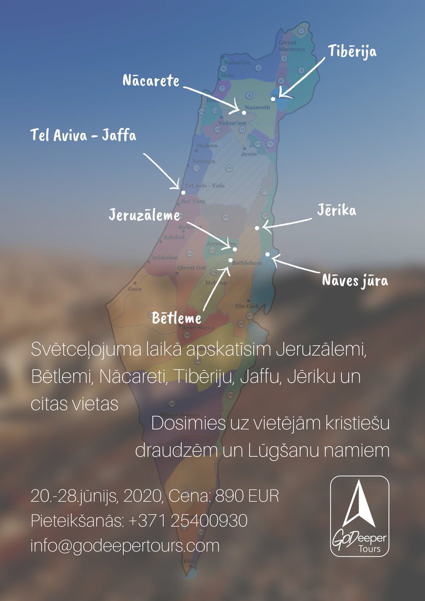 sinttiija's tweet photo. Svētceļojums uz Izraēlu
20.-28.jūnijs, 2020
Cena: 890 EUR
Dosimies kopā ar @godeepertours un misionāru @Kaspars_Ezerins https://t.co/OAxfyTOI2L