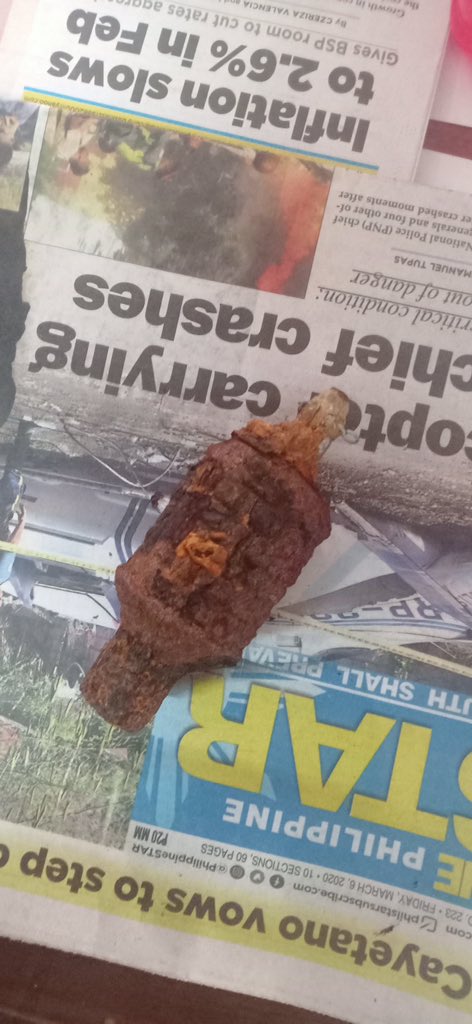 PsuptTacio's tweet photo. RECU COR: UXO, it doesn’t matter either big or small it can kill, that is why we put our best effort to find and RSP them. This is among our humble good deed that we try to do everyday.... https://t.co/jXHKWFEHnA