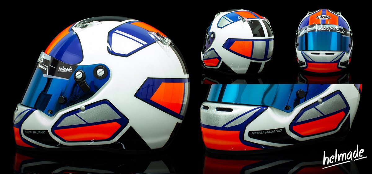 helmadepassion's tweet photo. Another lid looking like itยดs sraight from outter space! ๐ธhelmade Arai Ck-6 ADN for Kekai Hauanio. What do you think? ๐
#helmade #withpassion #arai #ck-6 #childkarting #kartinghelmet #helmetdesign #helmdesign #helmetpainting #bespokehelmet #adn #racingislife https://t.co/W2ZfIRTa8r