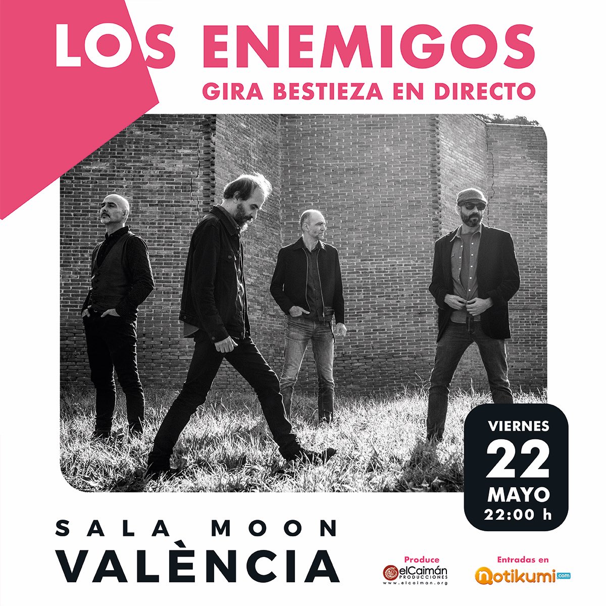 Los Enemigos publican hoy #Bestieza. Los madrileños han editado un trabajo intenso con canciones que irradian nuestro oído interno con renovada energía. La banda presentará el disco en la sala Moon de #València el viernes 22 de mayo. Entradas en: notikumi.com/2020/5/22/conc…