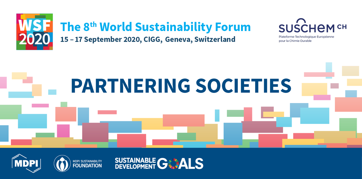 MDPI_Foundation's tweet photo. We are pleased to announce that @SusChem Switzerland is partnering with #WSF2020!
#WorldSustForum2020 will be held from 15-17 September 2020. Members of partnering societies will receive a 20% discount on registration fees.
https://t.co/pVxMaEU2r2
#WSWGeneva #SDGs #PartnerSoc https://t.co/g26Ml3FFym