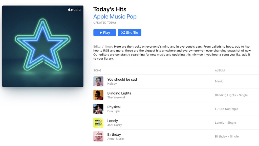 AnneMarie's tweet photo. Thank you @AppleMusic for including BIRTHDAY in your Today's Hits playlist! Go listen to it here https://t.co/SkfvQuRJBJ https://t.co/77YLHEeQAo