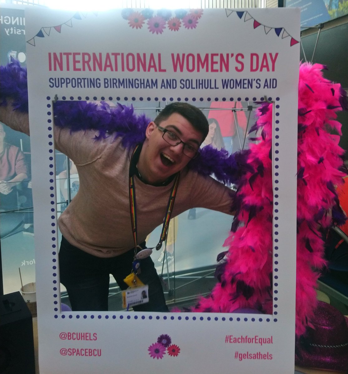 SPACEBCU's tweet photo. Having so much fun fundraising for @bswaid! Come down to Seacole atrium and see us for cakes, raffle, photobooth & nails! π°ππ§π€©@BCUHELS #gelsathels #InternationalWomenDay2020 https://t.co/jY5sHCutTP
