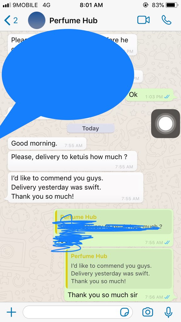 Customer review <a href="/perfumeshubng_/">Your Luxe Perfume Plug</a>