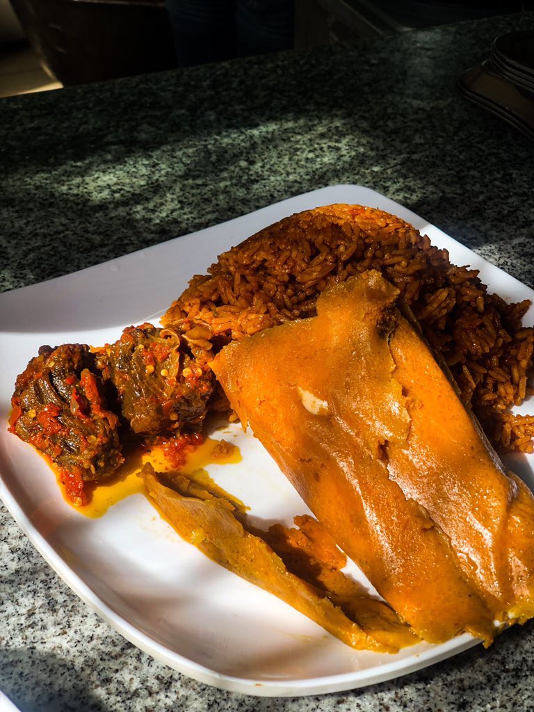 Ojuelegba Amala PointGwarinpa/wuse2/garki Jollof N400Beef N200Moi Moi N300If youve not yet had lunch, listen attentively.This is where to go. Go now.IG: pamsfoodtour