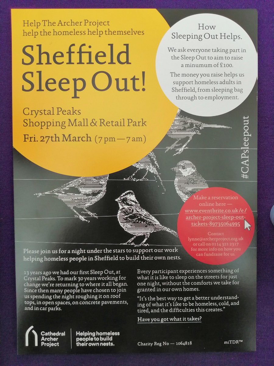 So this is happening this month. We'll be there, you fancy it?? #Sheffield #homelessness #plumber