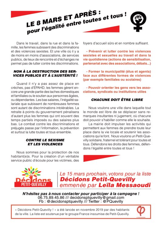 PQuevilly's tweet photo. #municipales2020
#défensedesservicespublics
Le nouveau tract sur les services publics de la liste #DécidonsPetitQuevilly est disponible ! 

Vous le trouverez sur le blog => 

https://t.co/OiB8R3pTpK https://t.co/HDmF6VSWcP