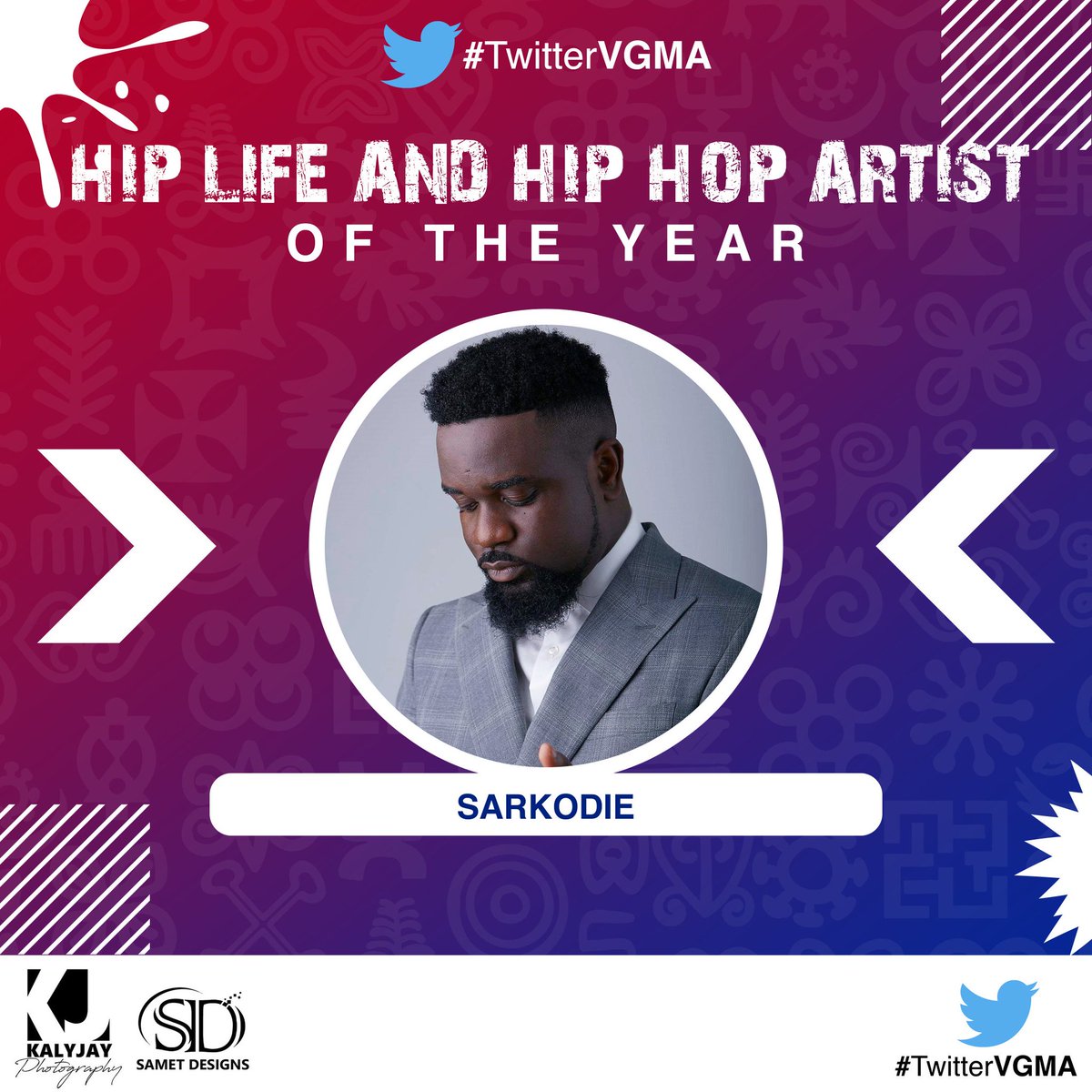Nanabible5's tweet photo. #TwitterVGMA sarkodie hip life hip pop art of e year ๐ฏ๐ฏ๐ฏ https://t.co/mFxIptCGPN