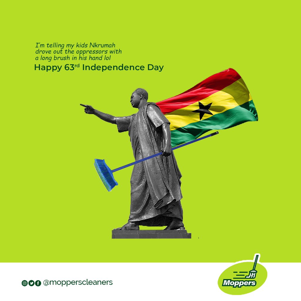 mopperscleaners's tweet photo. #ghanaindependence #GhanaAt63 #Ghana63YearsOn #GhanaWeDey #moppers https://t.co/SD5sgU8R3M