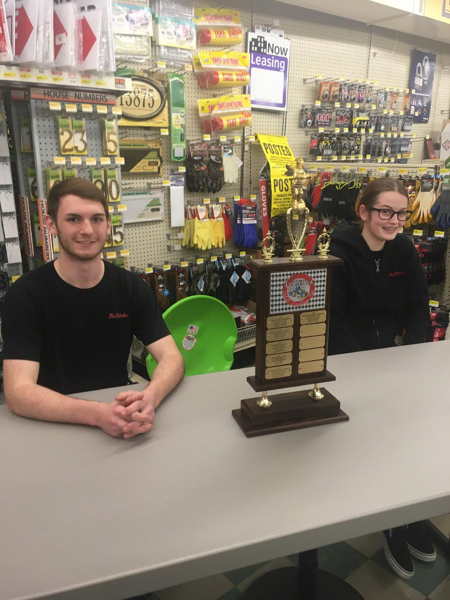 Stinger thanks Major True Value Hardware for their generous donation to Geneva Academic Boosters.