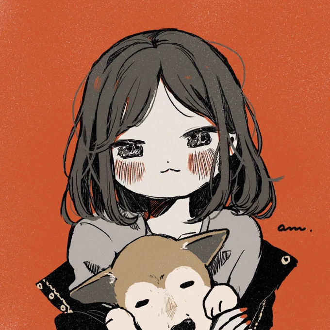「cute」展で描かせていただいた似顔絵イラストですっ('ω')突然決まったのにもかかわらずお声がけいただけてしあわせでした、、!デジタル・アナログ両方承りました〜(掲載許可いただいてます) 