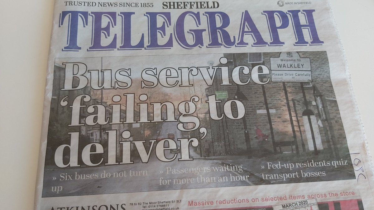 pabrantes79's tweet photo. Bus service 'failing to deliver' - Walkley, Sheffield https://t.co/AG2iBb3raP