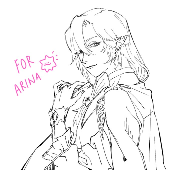 Merendir for @bananacatlah !! ❣️? thank you for the ko-fi comm!! 

ur boy is very pretty...hehe... 