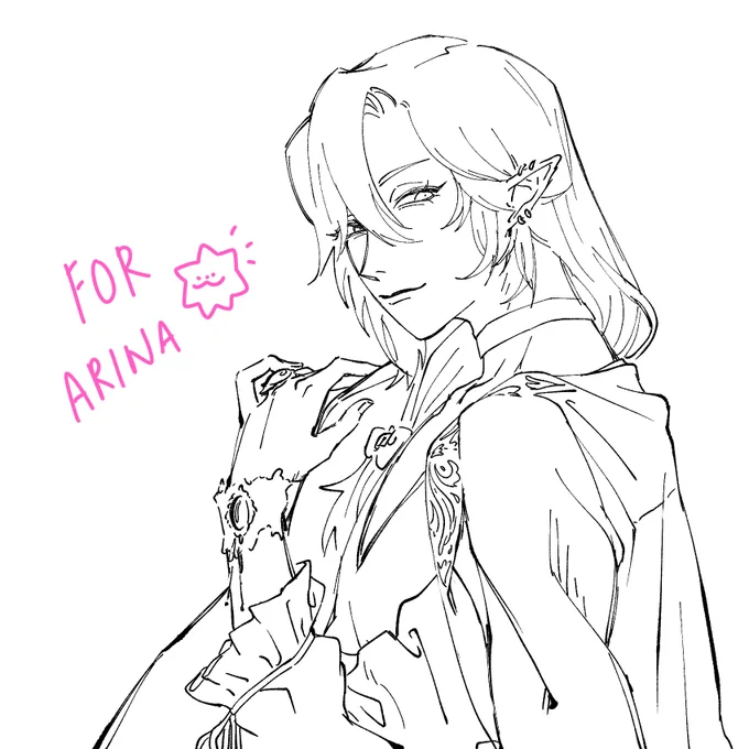 Merendir for @bananacatlah !! ❣️? thank you for the ko-fi comm!! 

ur boy is very pretty...hehe... 