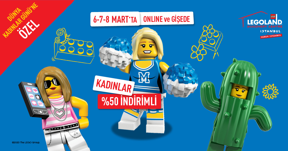 LDCIstanbul's tweet photo. 6-7-8 Mart’ta çocuğu ile birlikte eğlenmek isteyen tüm kadınlara, online+ gişede yetişkin biletleri %50 indirimli. 💛💐https://t.co/jT20PrRLoj https://t.co/O4FJTkmTfD