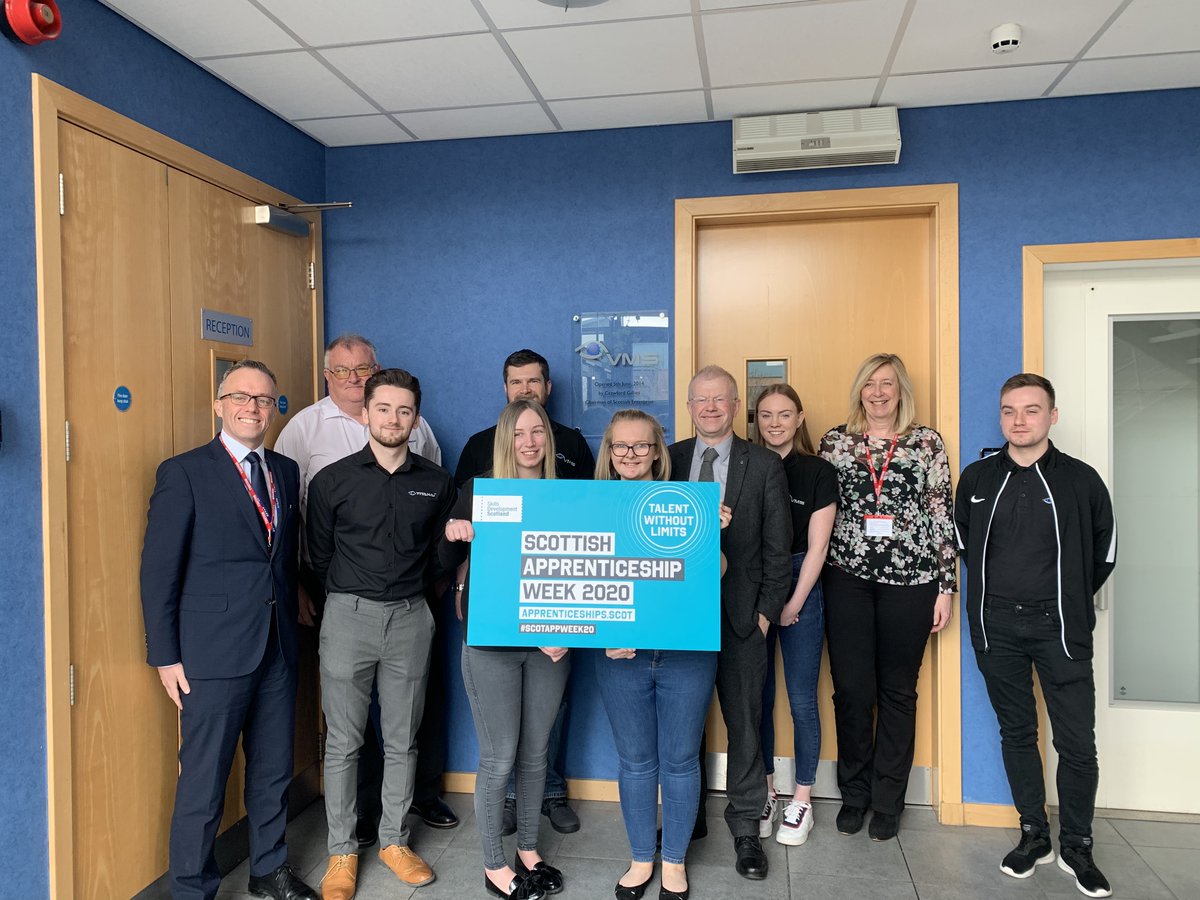 titan_vision's tweet photo. It was a pleasure to have @JohnMasonMSP visit our current and former apprentices in our Glasgow office today along with the team @skillsdevscot and @UniWestScotland for #ScotAppWeek20! https://t.co/DxufUk4Jlg