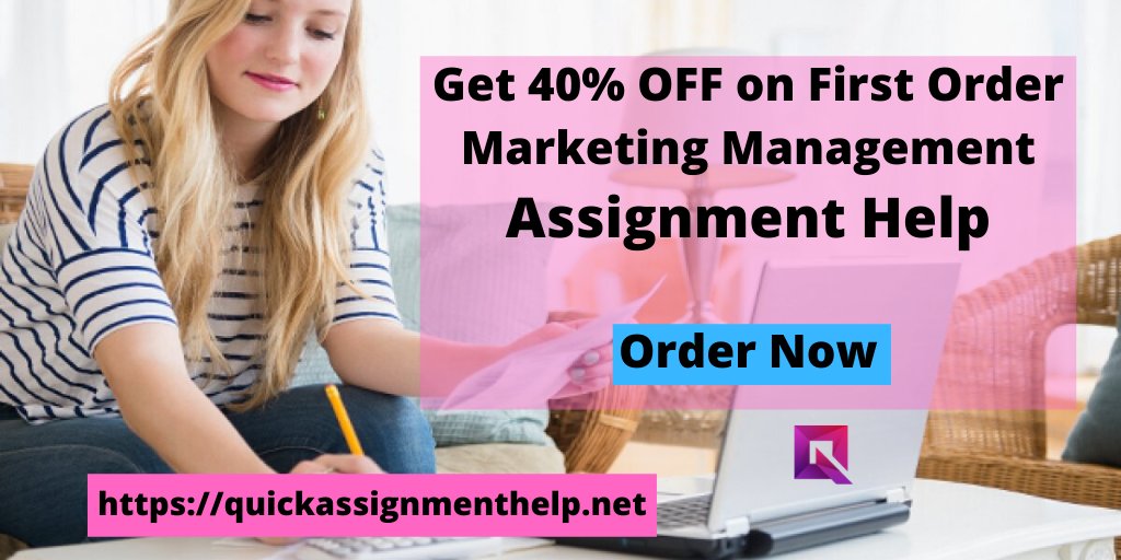 quickassignhelp's tweet image. Doubts on Marketing Management Assignment? Quick Assignment Help has expert tutors who can guide you to solve your assignments. For more details visit on website and talk to customer executive.#marketingassignhelp
#managmentassignmenthelp #writingworkhelp
quickassignmenthelp.net