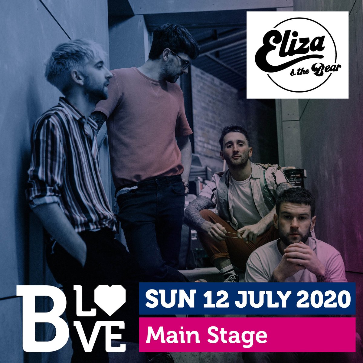 blovefestival's tweet photo. 🤩 NEW SUNDAY ARTIST 🤩 

Indie rock band @elizaandthebear are our next act joining the Main Stage line-up! Catch them alongside @pigeonsofficial and @thefutureheads on Sunday 12 July 🎸🎶 #BLOVE2020

Early bird tickets available until 31 March - https://t.co/aEanWeSq6l https://t.co/Ieb4G03p2M