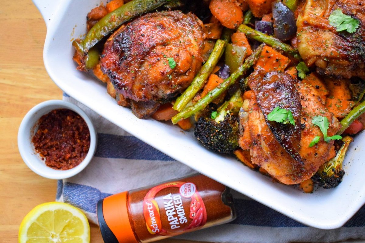 DIYWITHJOY's tweet photo. NEW POST: Sheet Pan Honey Smoked Paprika chicken Thigh With Roast Vegetables
A simple recipe perfect for meal prep or dinner!
#Spon #gifted #Recipe #sheetpanrecipe #Foodtravel #Diywithjoy

https://t.co/8DlZxumgUP https://t.co/xxvWRLNCDY