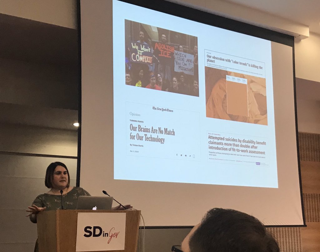 ‘Where do we stand on the efficient implementation of harmful services?’ Pointed questions by @avfletcher at #SDinGov