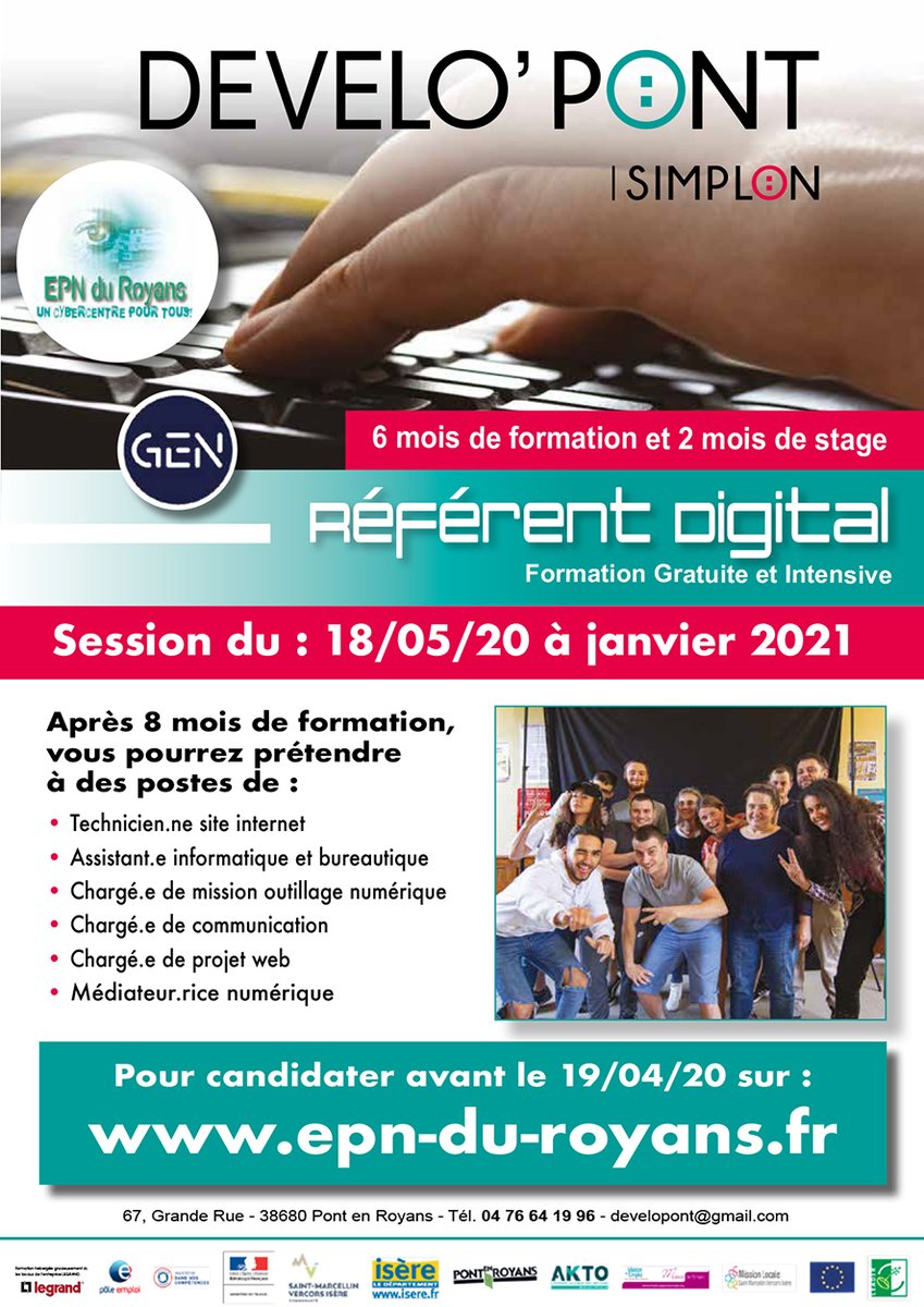 developont's tweet photo. Inscription avant le 18/05/20 sur : https://t.co/OOhwIyZX3J

#developont #pontenroyans https://t.co/3cQcRRkVGQ