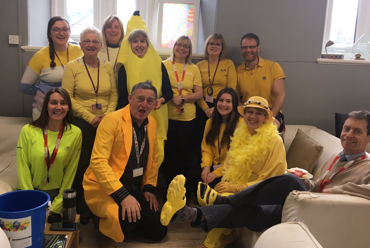 #BigYellowFriday going well <a href="/SexeysSchool/">Sexey's School</a> in support of <a href="/tweetcldf/">CLDF</a>. Here's our Staff Room #BigYellowSelfie
Prize draw at 1.00pm, thanks to @StoneComputers, <a href="/Insight_UK/">Insight UK</a> &amp; <a href="/ImperoSoftware/">Impero Software UK</a> for donating prizes.
Total amount raised will be revealed by Tilly at the end of the day.
