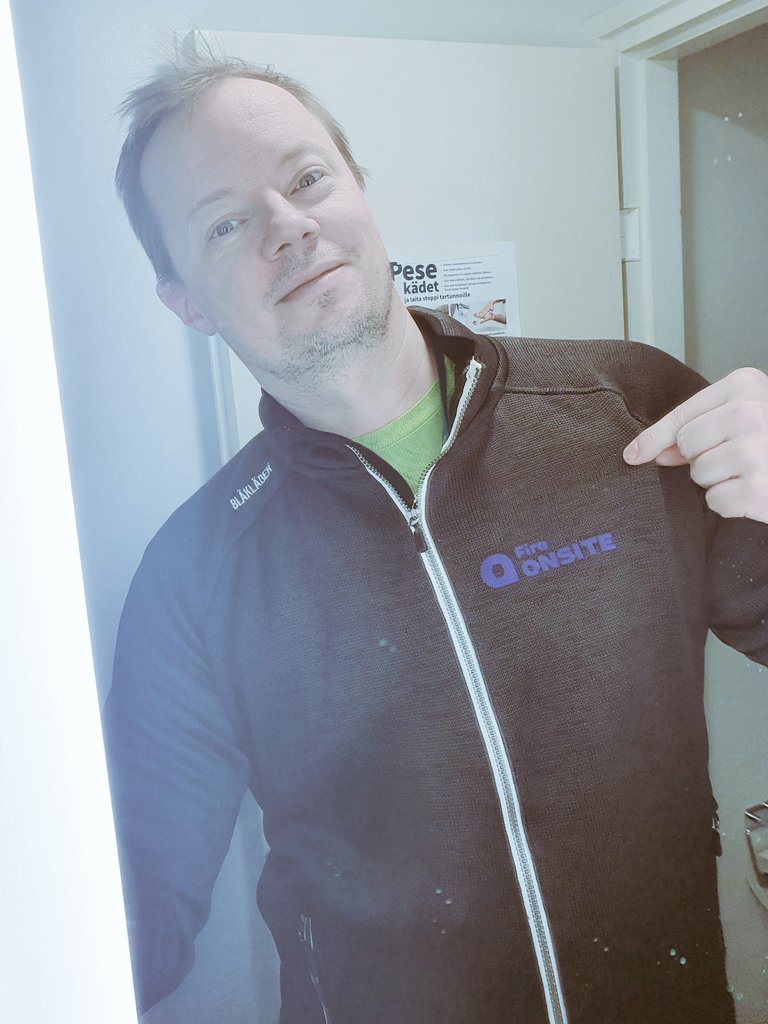 Got my self a new fancy jacket! #onsite Thanks @patidure Looking forward to Fira Onsite new release