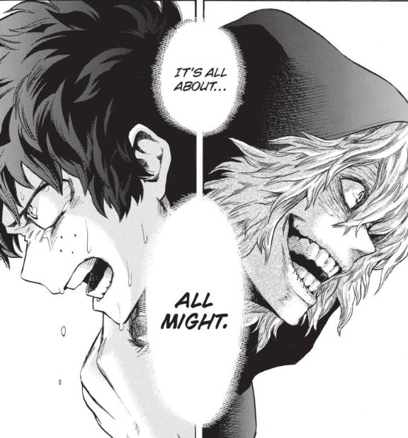 Another thing that makes shiggy intriguing is his parallel with the mc deku himself,ofc,majority know that,but still Shigaraki's existence basically answers the question that what if deku was born with a quirk,but a cursed one. They're basically the two sides of the same coin.