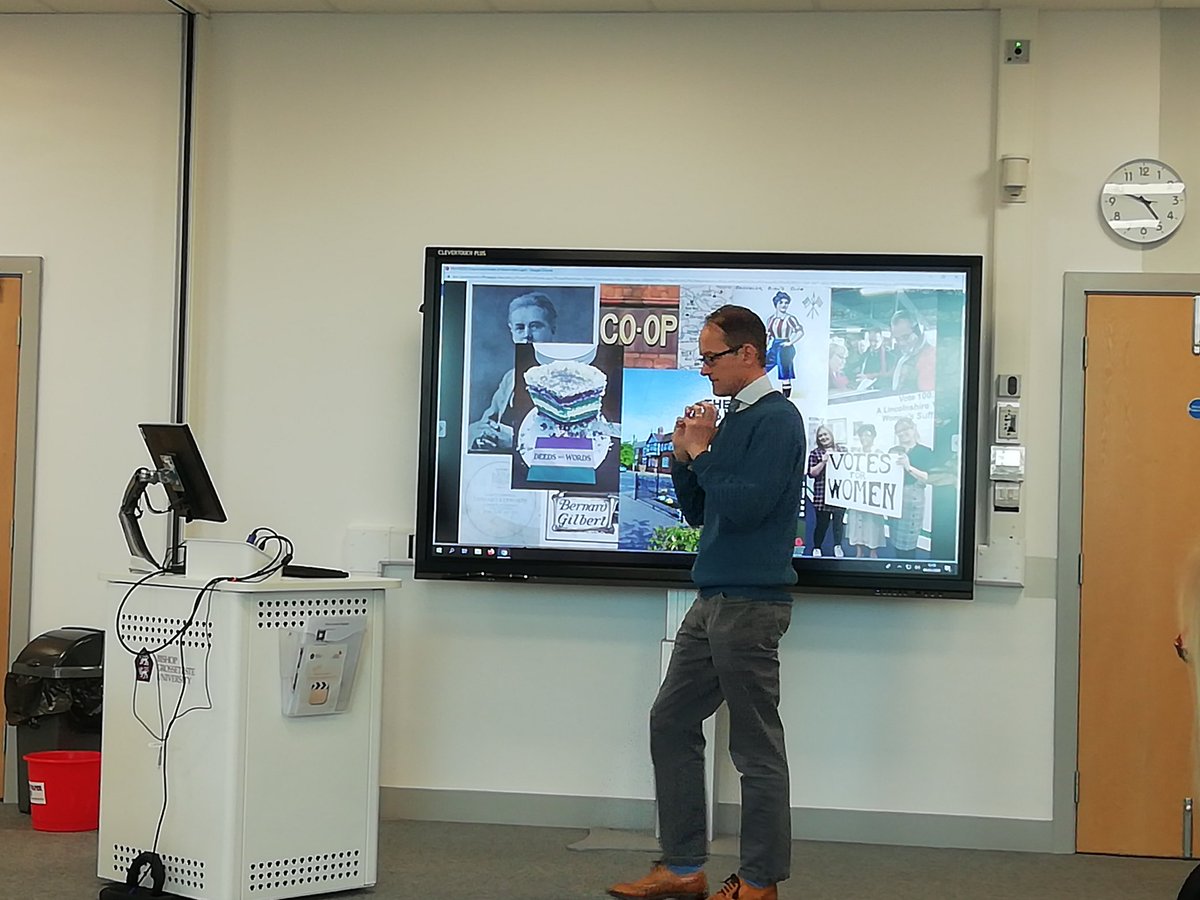 Final session of the morning. @mylocalpasts presenting on outputs and modes of dissemination at our #scholarly activity in #CBHE. <a href="/lincoln_college/">Lincoln College</a> @bostoncollegeuk @NewCollegeStamf <a href="/GranthamCollege/">Grantham College & University Centre</a> @BGULincoln