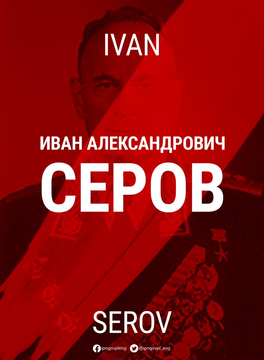 ipngovpl_eng's tweet photo. #IvanSerov was responsible for persecution against the inhabitants of the #Polish #EasternBorderlands, seized by #RedArmy after #17September. The future head of the #KGB also directly contributed to the #KatynMassacre, as a result of which the #NKVD murdered nearly 22000 #Poles. https://t.co/ivZNTIGrrd