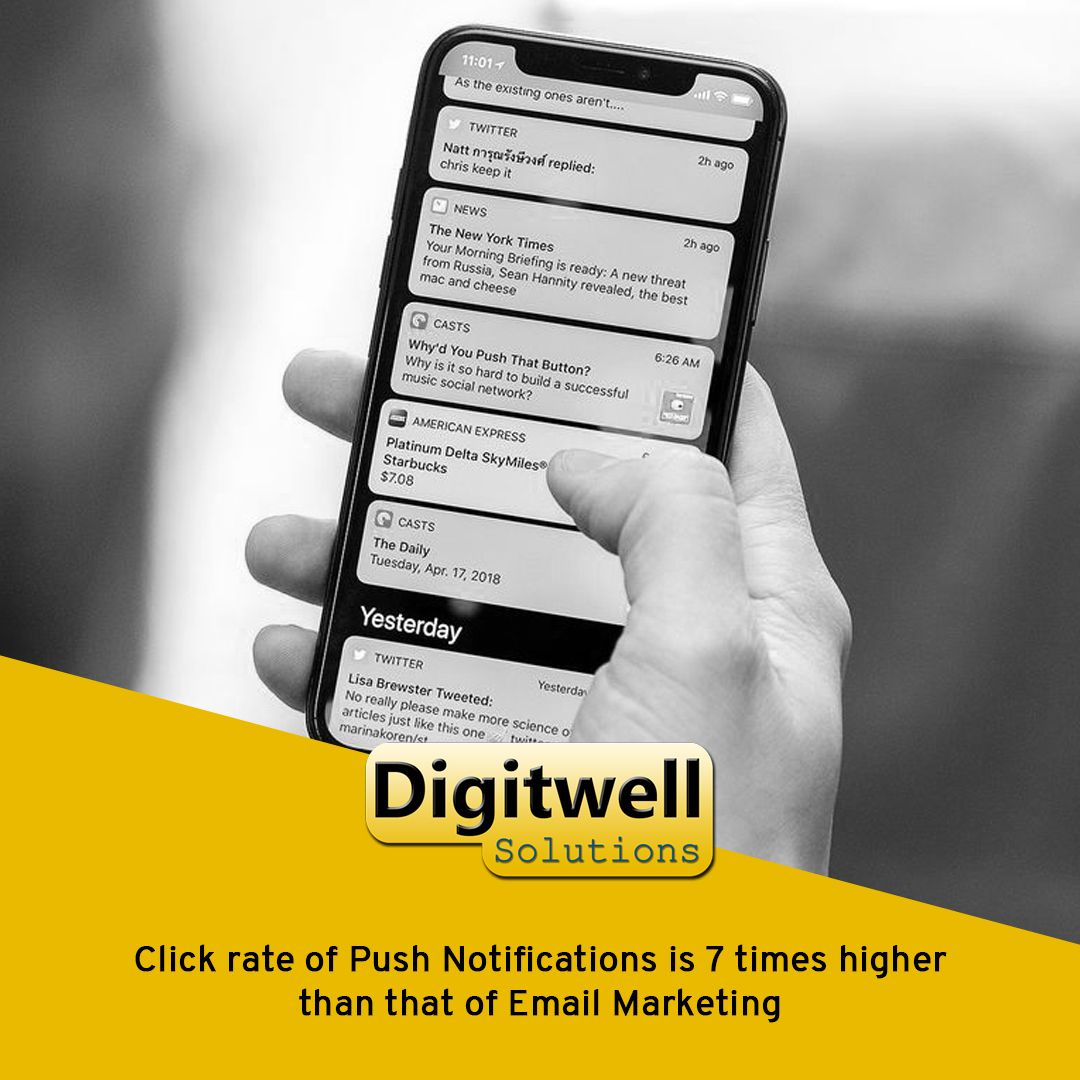 Push Notifications in an app are a powerful tool to directly contact your customer.  The open-rate of is 7 times higher than that of an email. 

Allow your app user to choose the notifications they would like to receive. They will feel more in control 

#Notifications #App