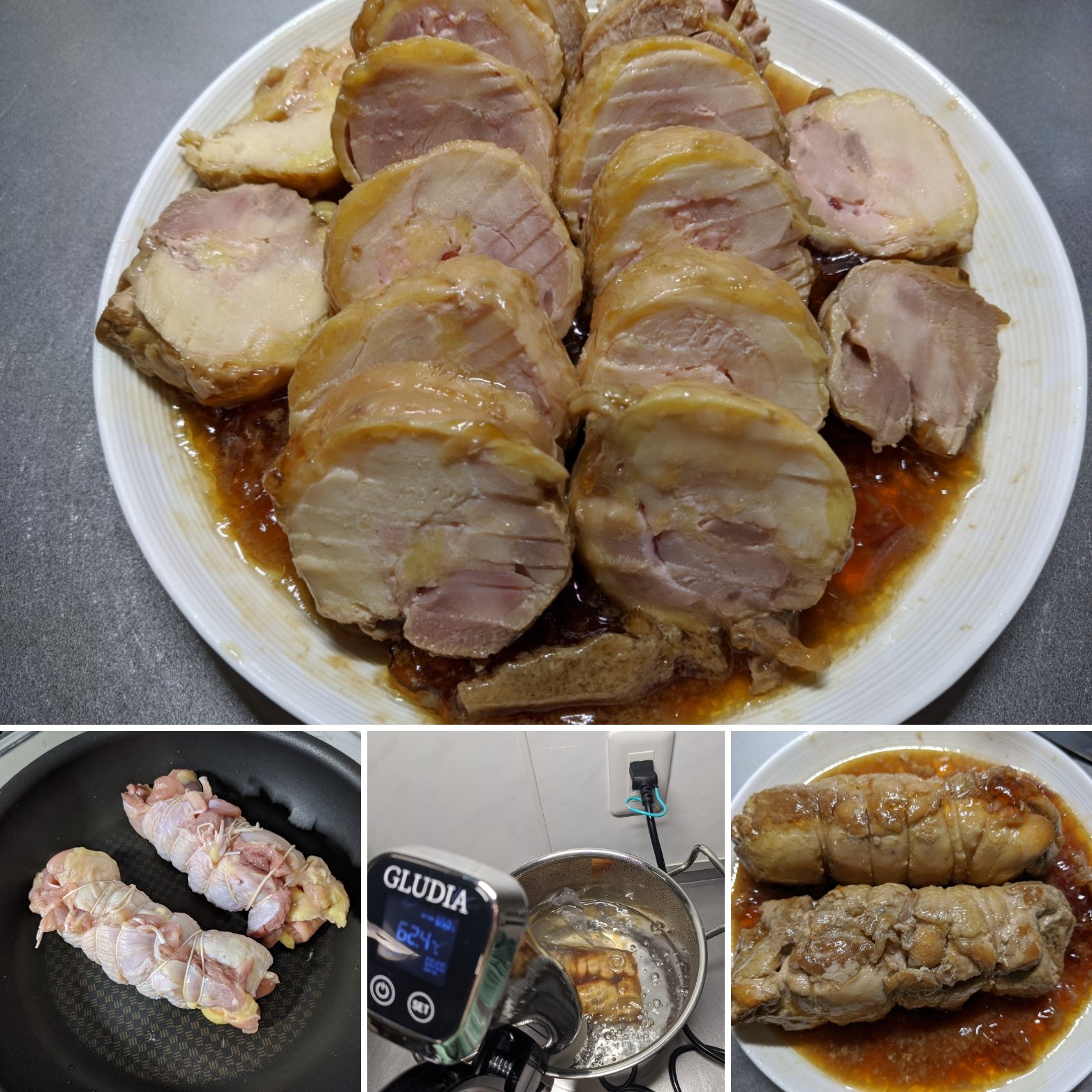 ねねっち 鶏チャーシュー 初めて作った あまり 皮を焼いた効果ってよくわからなかった でも 味はよかった もうちょっと工夫の余地あるな 低温調理器 鶏チャーシュー T Co Rklo3iqfnh Twitter
