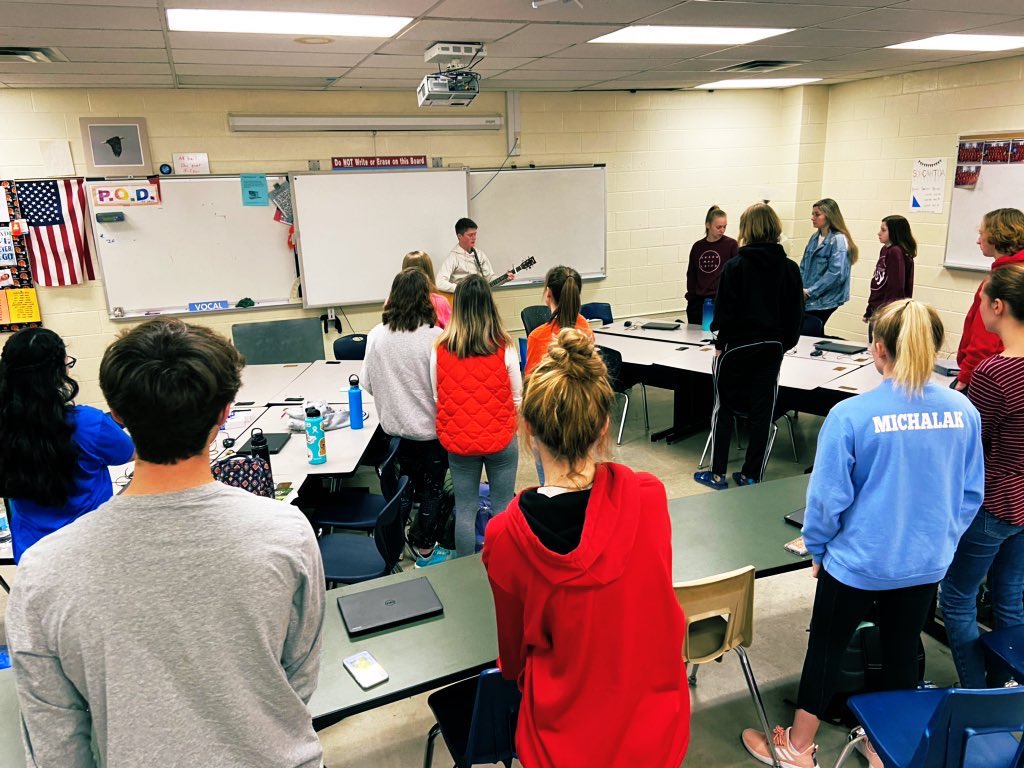 We got to hear <a href="/caleb_chunn/">Caleb Chunn</a> remind us about singing &amp; Psalms this morning in <a href="/KingsKnightsFCS/">Kings FCS</a> then follow him in worship... couldn’t be a more beautiful start to this day🤍