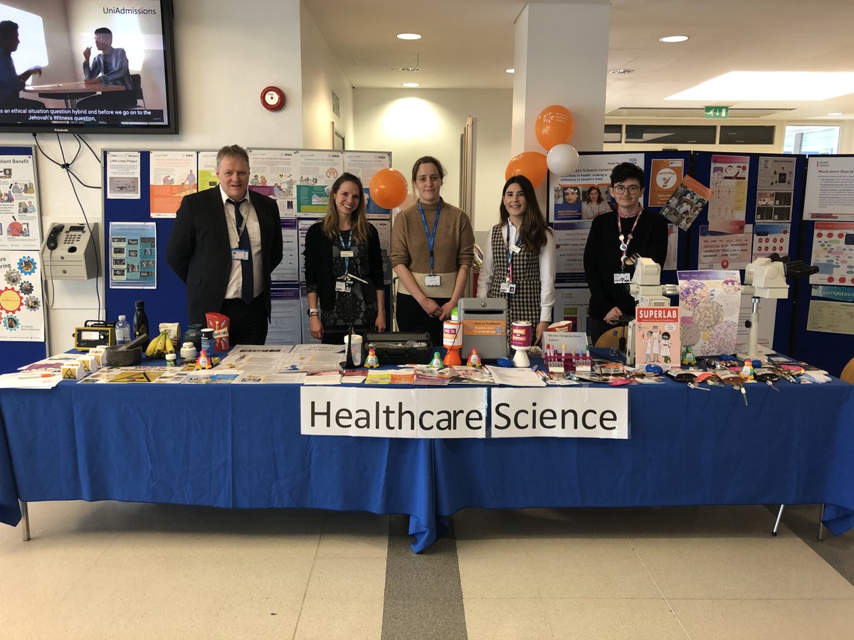 geshNHS's tweet photo. We're kicking off #HealthcareScienceWeek with a fantastic display showcasing the many careers in healthcare science!

Often working behind the scenes, our healthcare scientists play an important role in the care, diagnosis and treatment of patients - thank you for all you do! 🙏 https://t.co/fuz1SJx17X