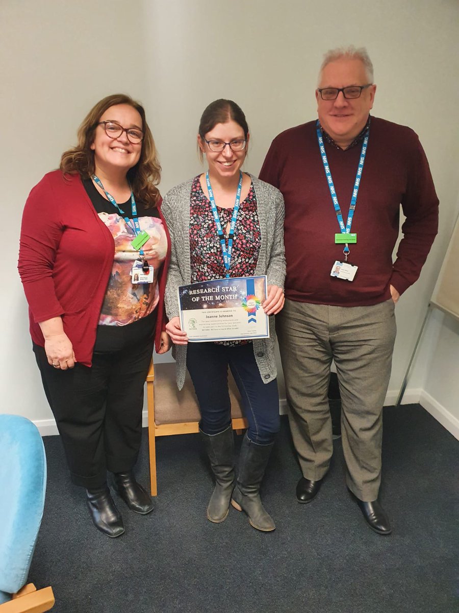 A big shout out to our "Star Of The Month" Jo Johnson, for her continuous dedication to research on the <a href="/RetakeStroke/">Return to Work</a> study in Leicester. Always going above and beyond to support patients and the team. Thank you Jo! 😀 <a href="/BlazeDebbie/">Debbie Blaze</a> <a href="/LPTresearch/">LPT Research Team</a> @LPT__CINSS <a href="/SusanCorr1/">Susan Corr💙</a>