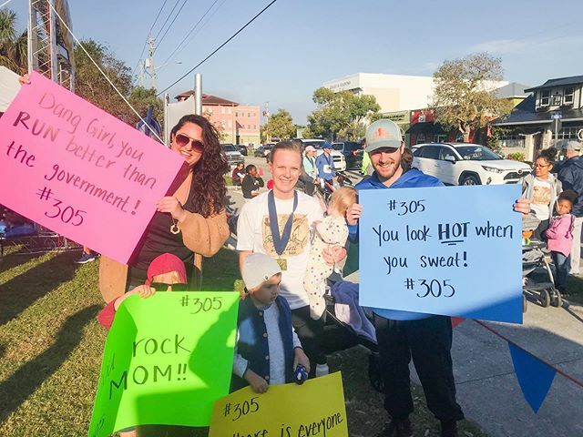 britbozik's tweet photo. Remember that 10k I ran last week? This was my fan club waiting for me at the finish line. I had NO idea they were sneaking around planning to be there for me but I was SO thankful that they were there to cheer me on. I finished in 1:06 placing 42nd out … https://t.co/eEm1bVlE60 https://t.co/F15mxJI15e