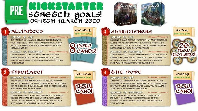 FilipGlowacz's tweet photo. ❇️PRE-Kickstarter Stretch Goals!❇️
We want to surprise you even more and we prepared 4 PRE-Campaign SG which you all can reached before camaign launch so we can start Dark Ages Kickstarter with already unlocked SG!
✅First Pre-KS Stretch Goal will lau… https://t.co/3kt3AlTc5h https://t.co/hKfsJVf1PV