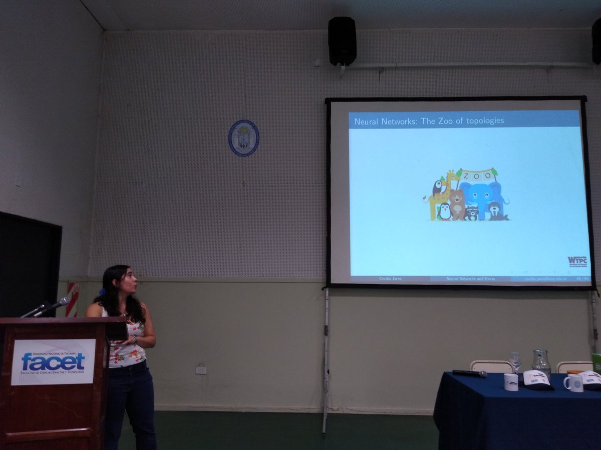 iafacet's tweet photo. Empezamos la jornada con "Una introducción amistosa sobre redes neuronales y el uso de Keras" @ceciliajarne  y @PabloAlcain de @workshopTPC .
@funsadosky @arBritish @facetuntoficial @ScaniaArgentina https://t.co/VQFMb8IYMq
