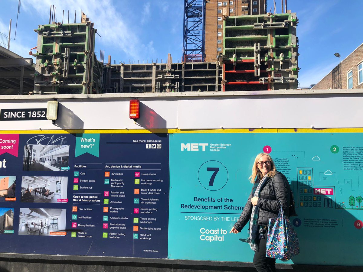 coast2capital's tweet photo. Finally some sunshine ☀️ great to see the work progress at Pelham Campus #Brighton today! An exciting project that we awarded £5 million #LocalGrowthFund to create a new centre for creative and digital industries... Find out more online👇 
https://t.co/KXeLTroniN

#FridayFeeling https://t.co/qOiAk0NNzs