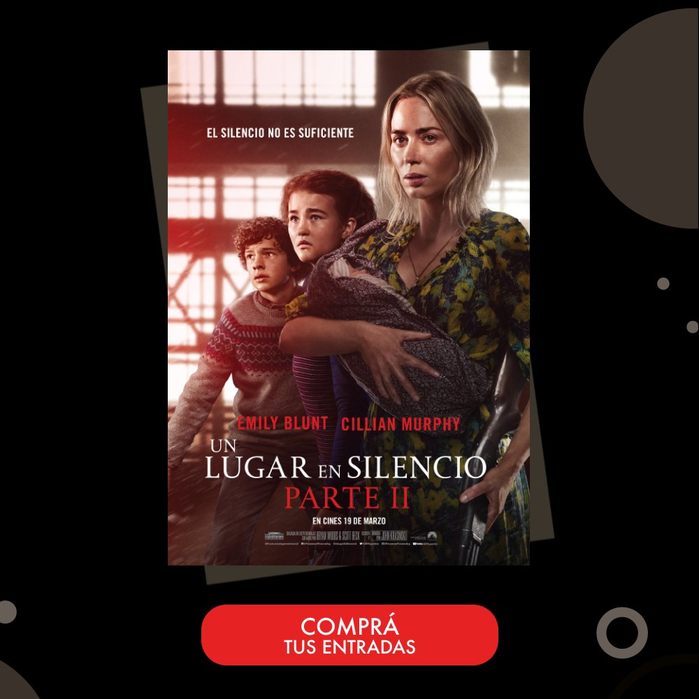 Esta vez, el silencio no será suficiente. ¡Ya pueden adquirir sus entradas para #UnLugarEnSilencio Parte II ¡Se estrena el jueves 19 de marzo!