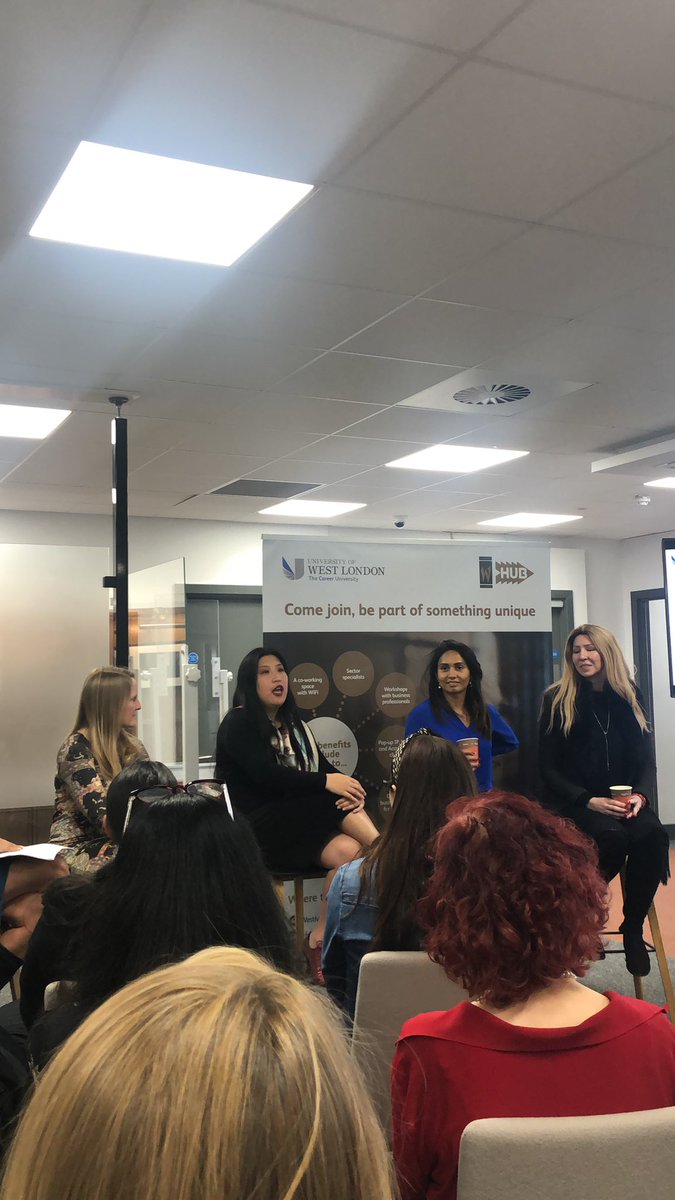 JackieFast's tweet photo. Great panel of very clever women put together to discuss investment in women founders by @WestmontHub_UWL @UniWestLondon - panel includes @thehatchery @LisaWinning @SairaAGill @MerileeKarr #LevelPlayingField #investment #FemaleFounders #Entrepreneur https://t.co/Y1Vvh7KIg8